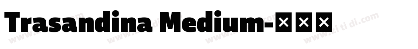 Trasandina Medium字体转换